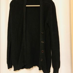 Black cardigan
